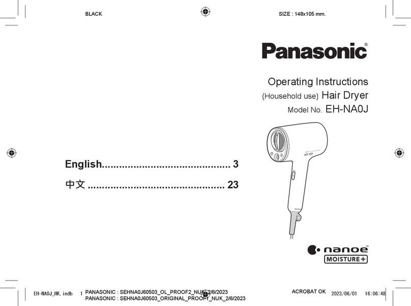 Panasonic EH-NA0J operating instructions