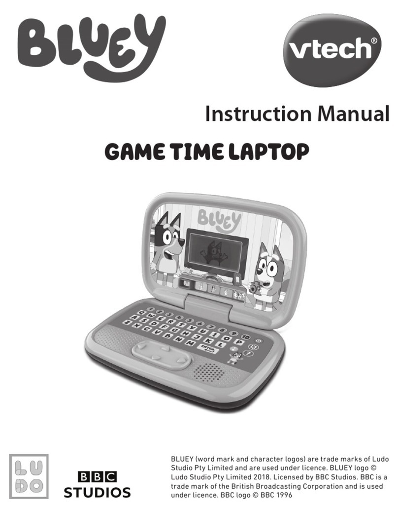 V-tech LUDO BLUEY GAME TIME LAPTOP User manual