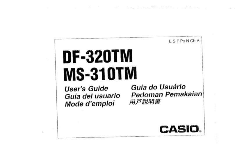 Casio df-320tm user guide