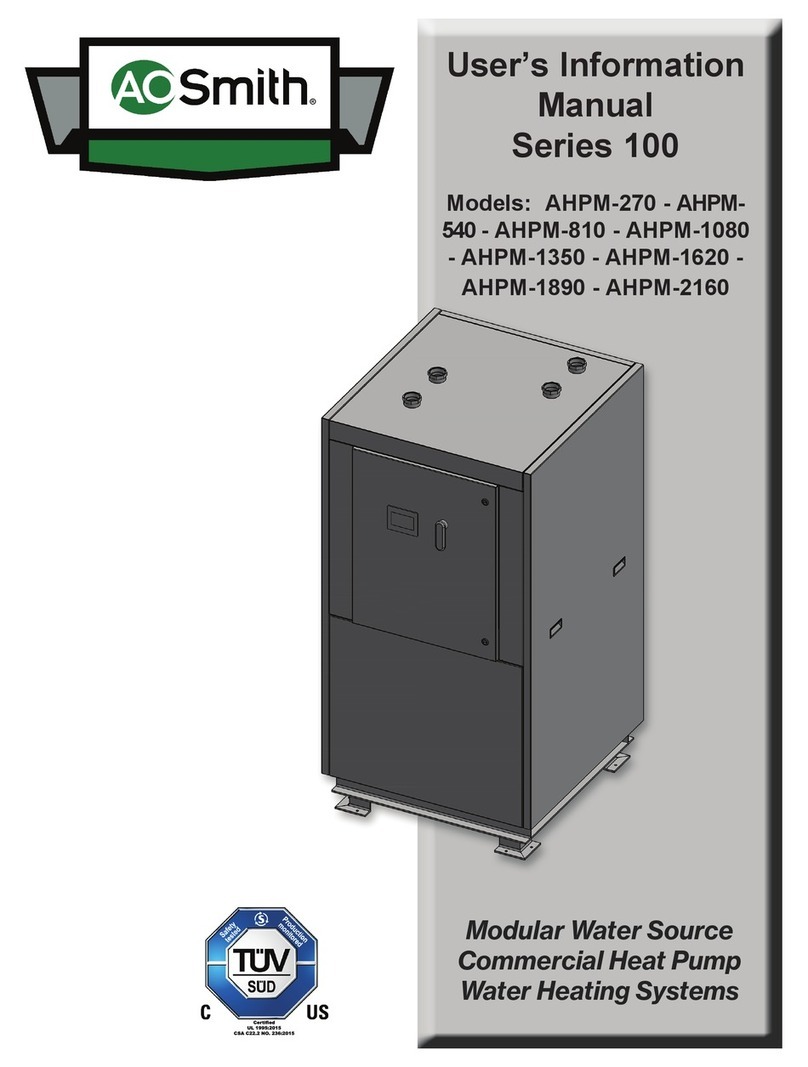 A.O. Smith AHPM-270 User's information manual