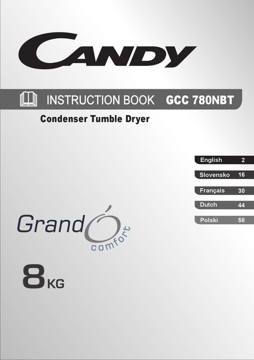 Candy Grand O Comfort GCC 780NBT Instruction book