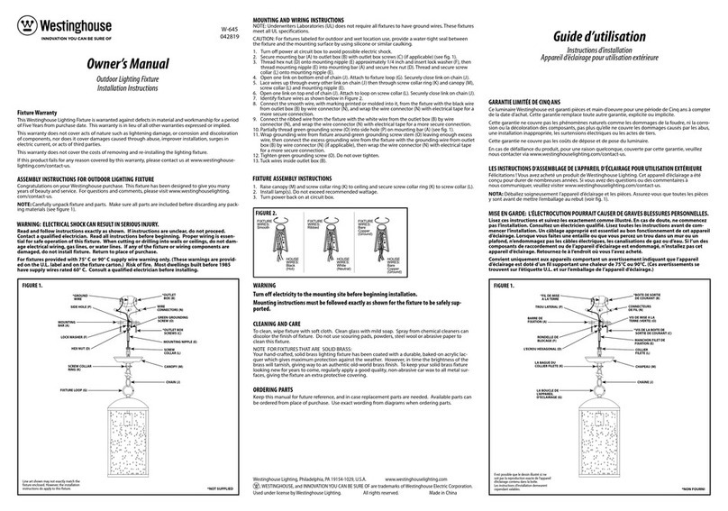 Westinghouse W-645 owner's manual