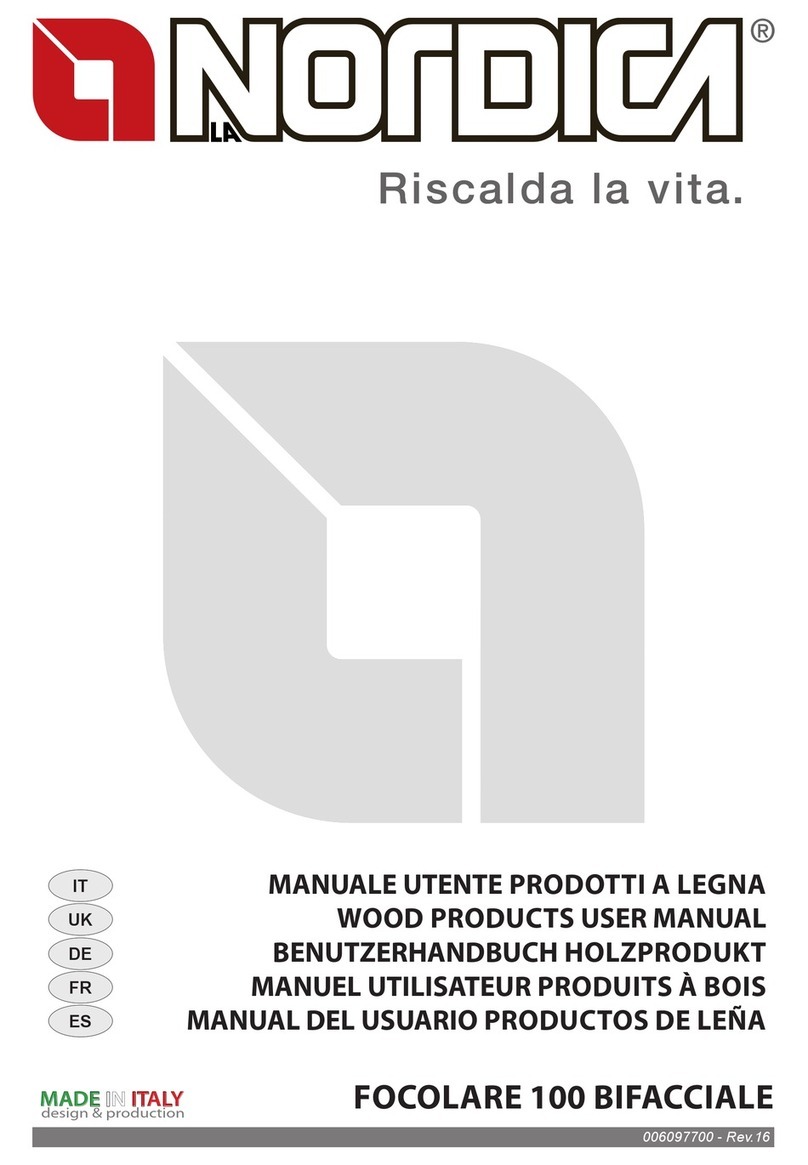 Nordica FOCOLARE 100 BIFACCIALE user manual