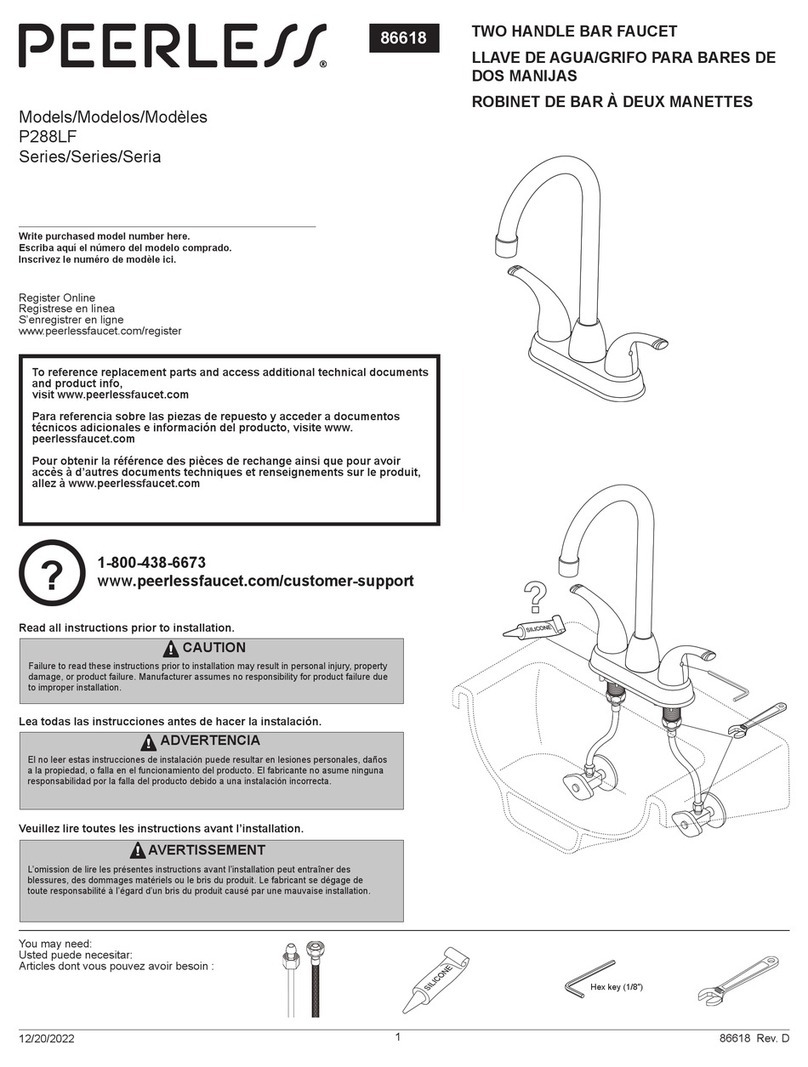 PEERLESS P288LF-SS User manual