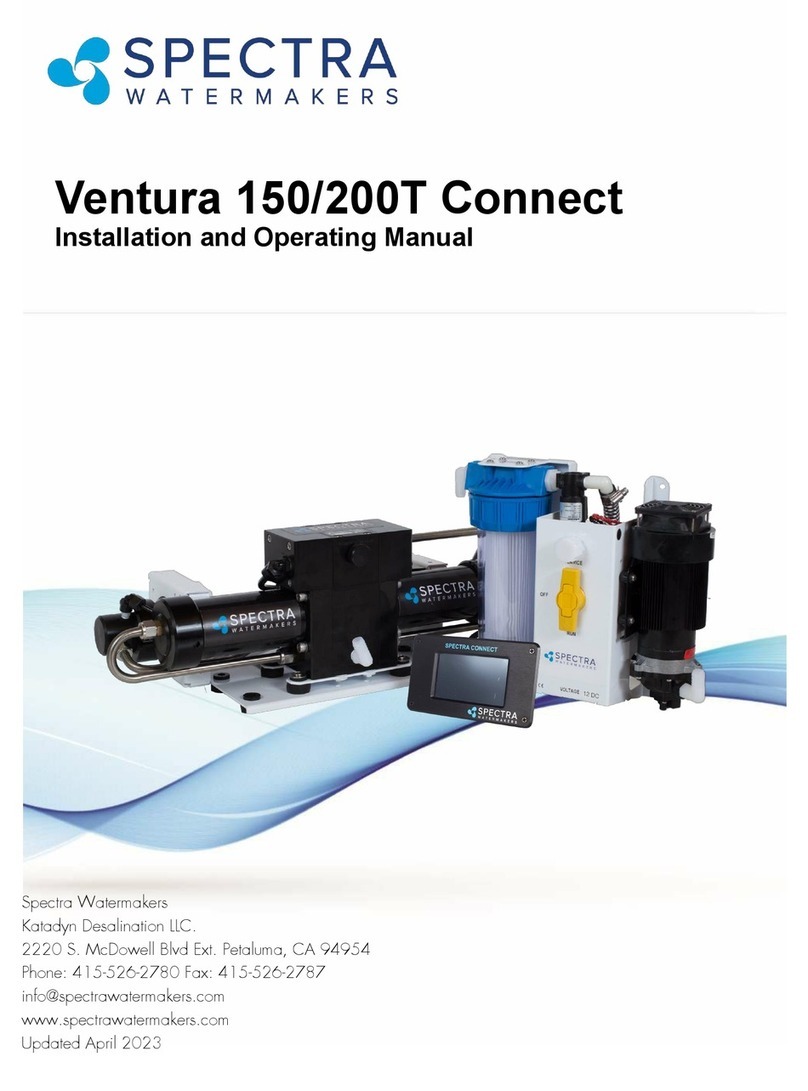 Spectra Watermakers Ventura 150T Connect Installation and operating manual Spectra Watermakers Ventura 150T Connect Installation and operating manual