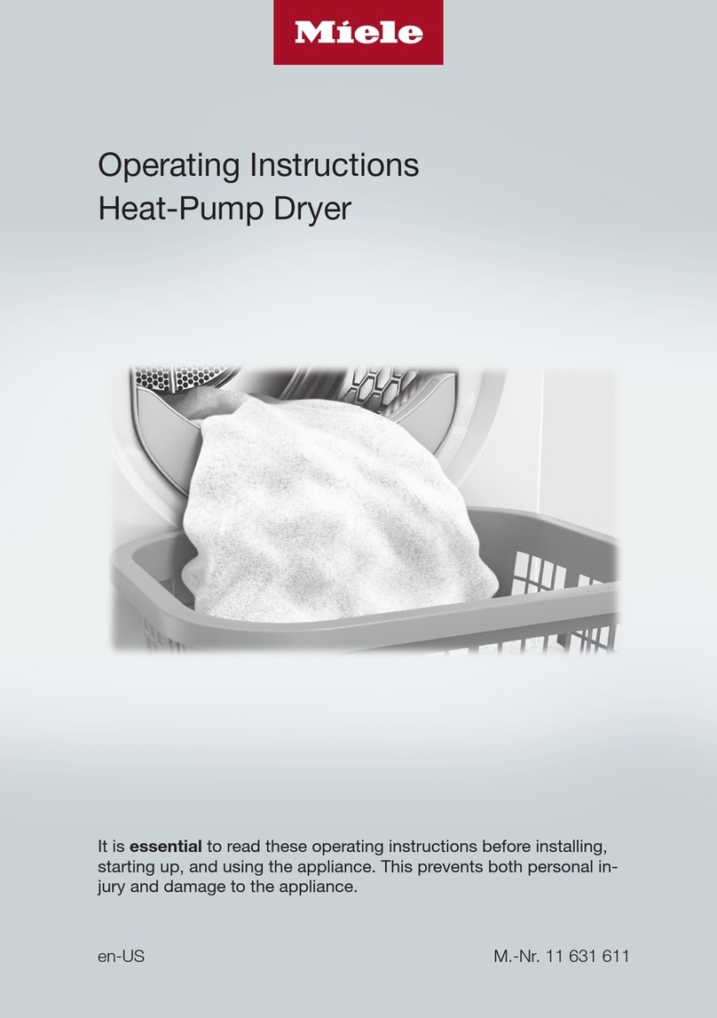 Miele TXR 860 WP User manual