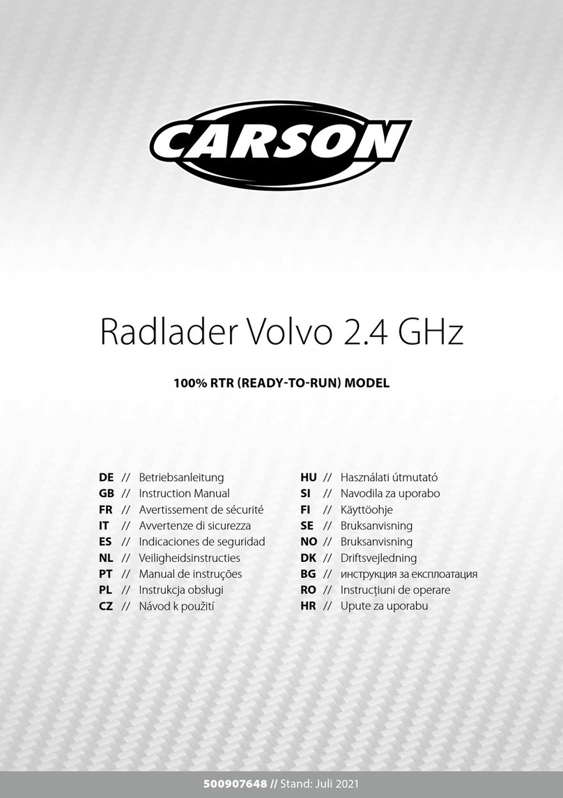Carson Radlader Volvo 2.4 GHz instruction manual