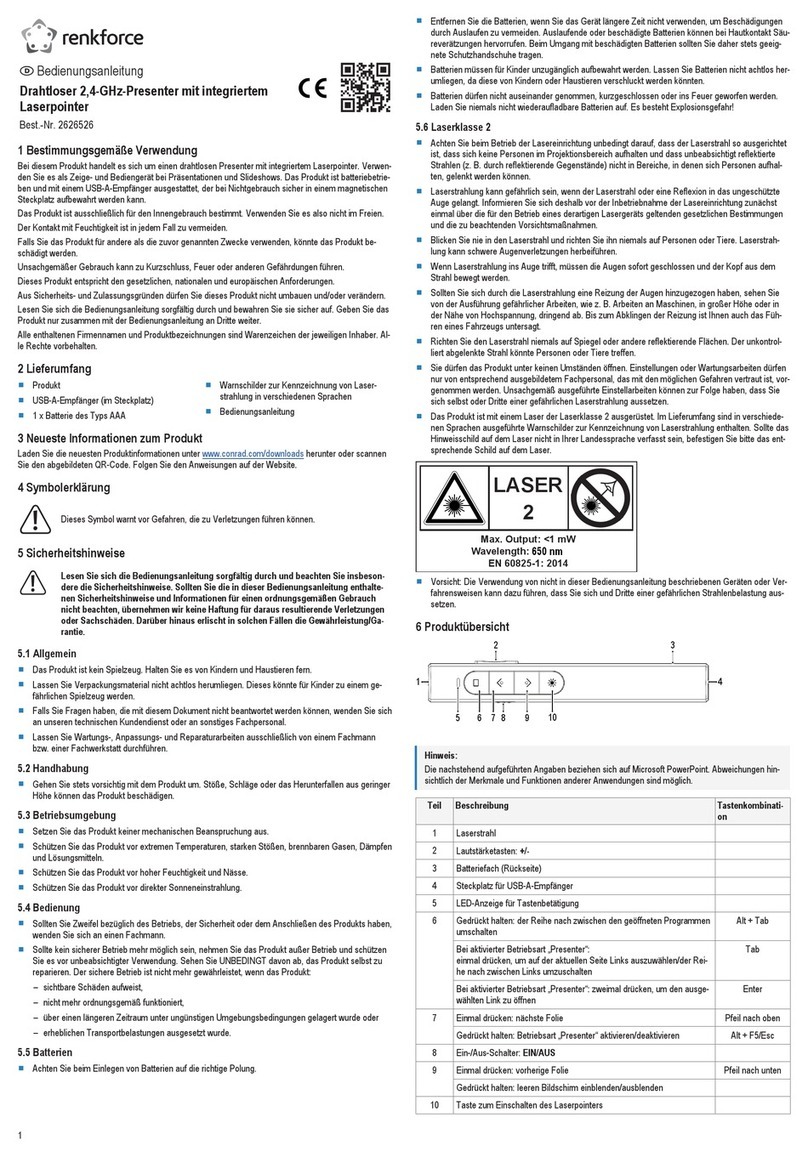 Renkforce RF-5253052 operating instructions