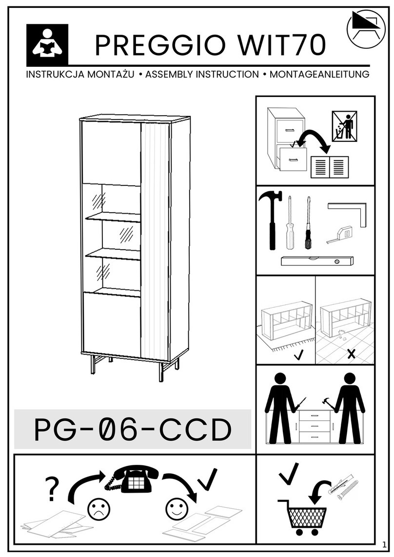 Lomado PREGGIO WIT70 Assembly instruction