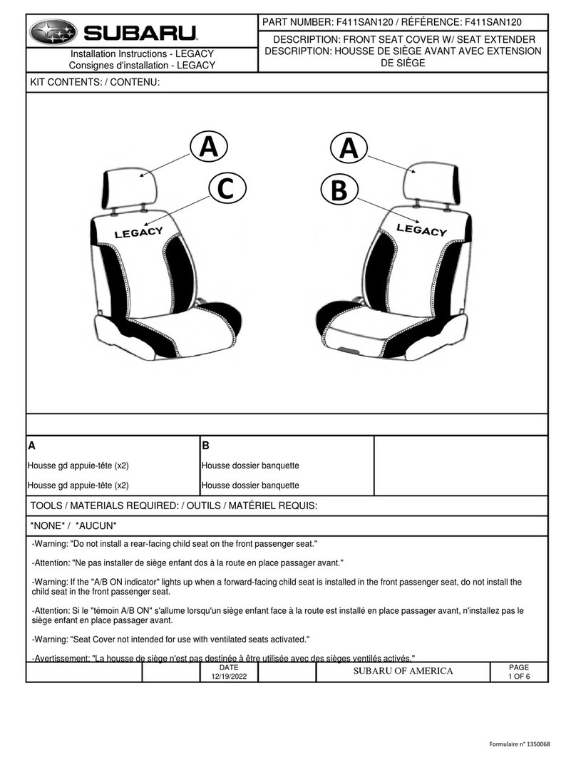 Subaru F411SAN120 manual