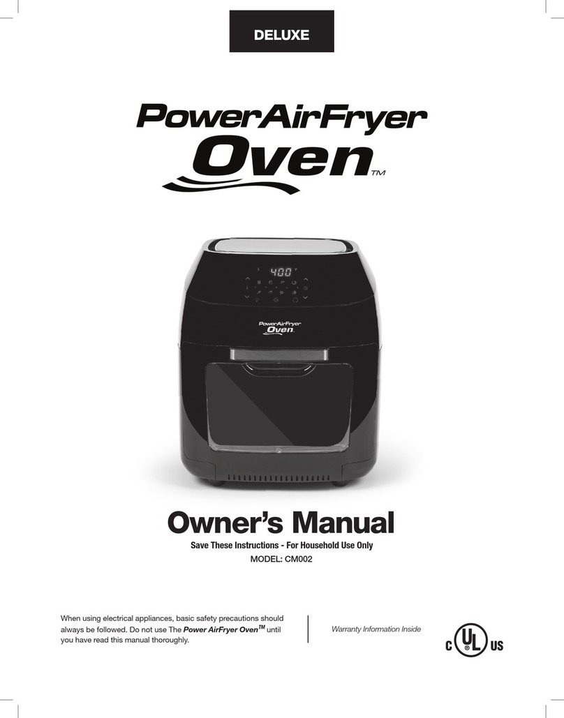 PowerXL Power AirFryer Oven Delux CM002 User manual
