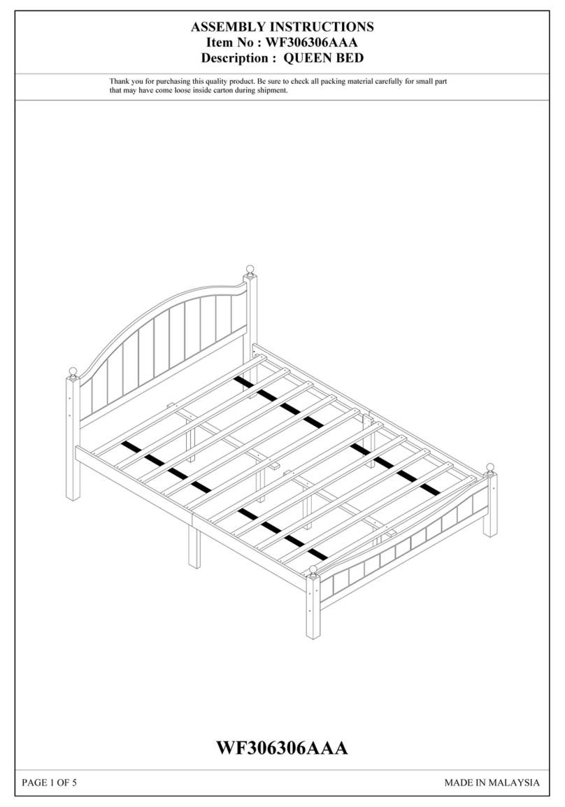 BED BATH & Beyond WF306306AAA Assembly instructions BED BATH & Beyond WF306306AAA Assembly instructions
