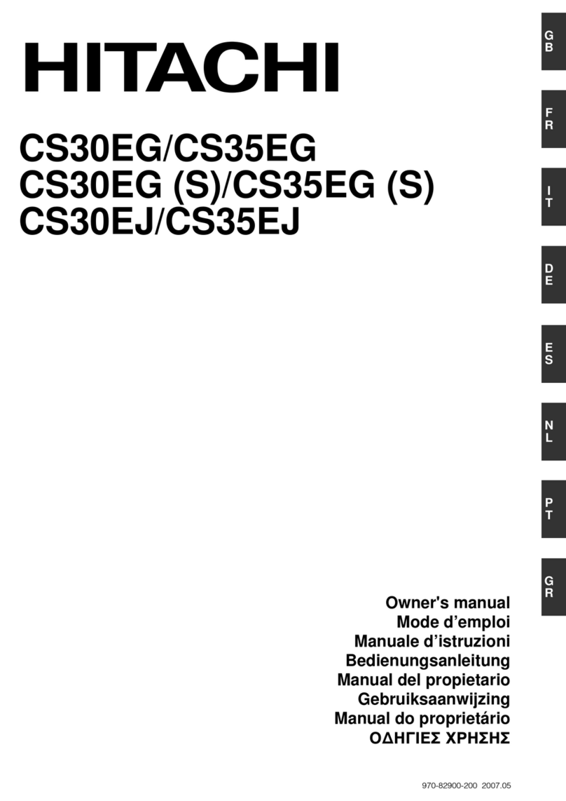 Hitachi CS35EG S User manual