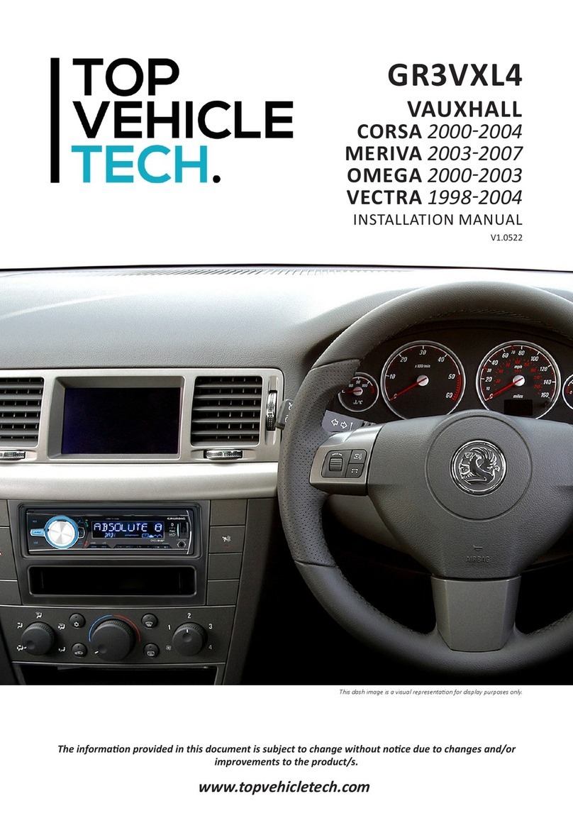 TOP VEHICLE TECH GR3VXL4 installation manual