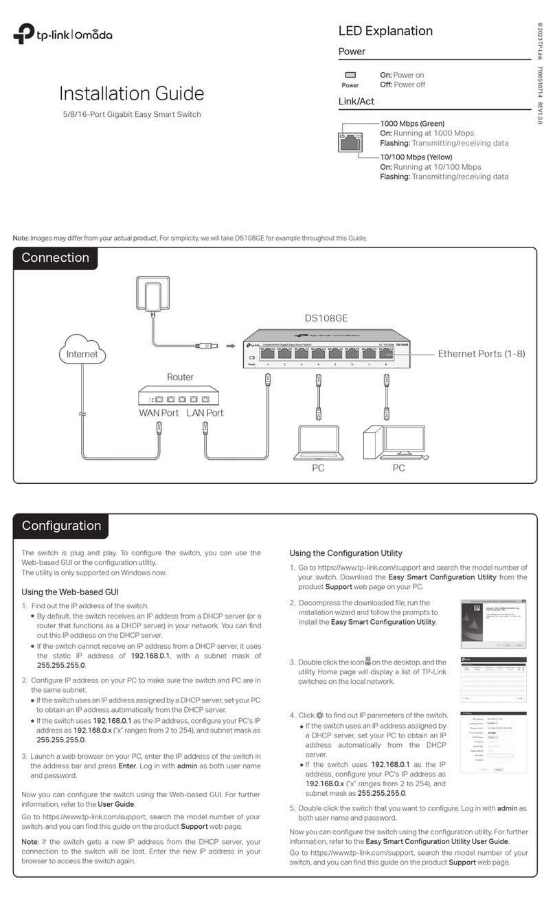 TP-Link DS108GE User manual