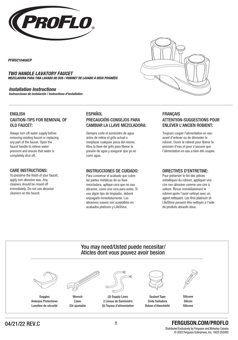 ProFlo PFWSC1040ACP installation instructions