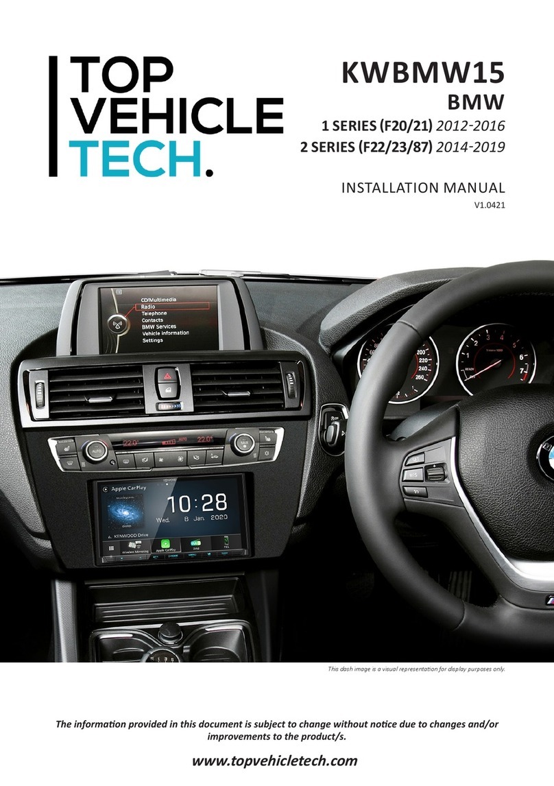 TOP VEHICLE TECH KWBMW15 installation manual