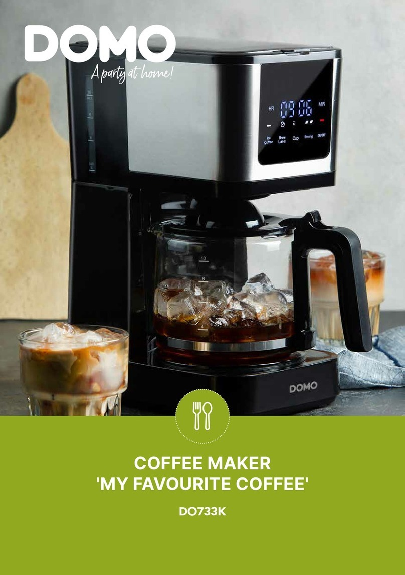 Domo MY FAVOURITE COFFEE DO733K User manual