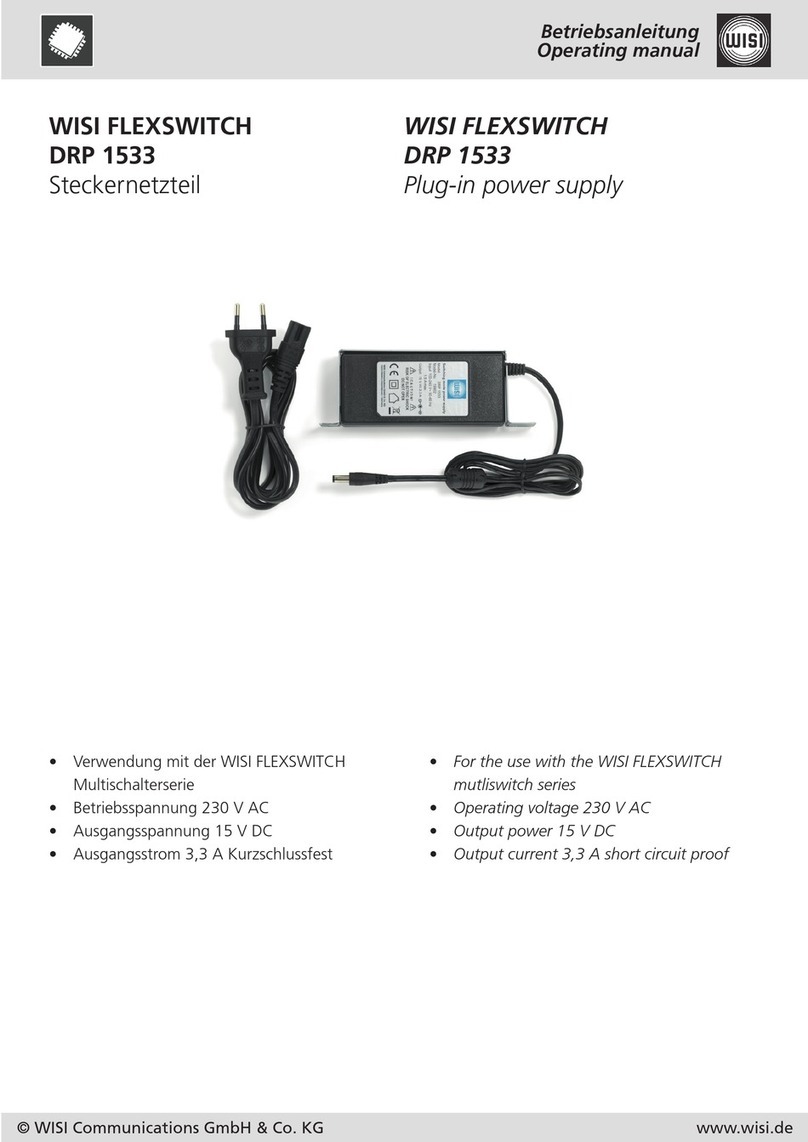 Wisi FLEXSWITCH DRP 1533 operating manual