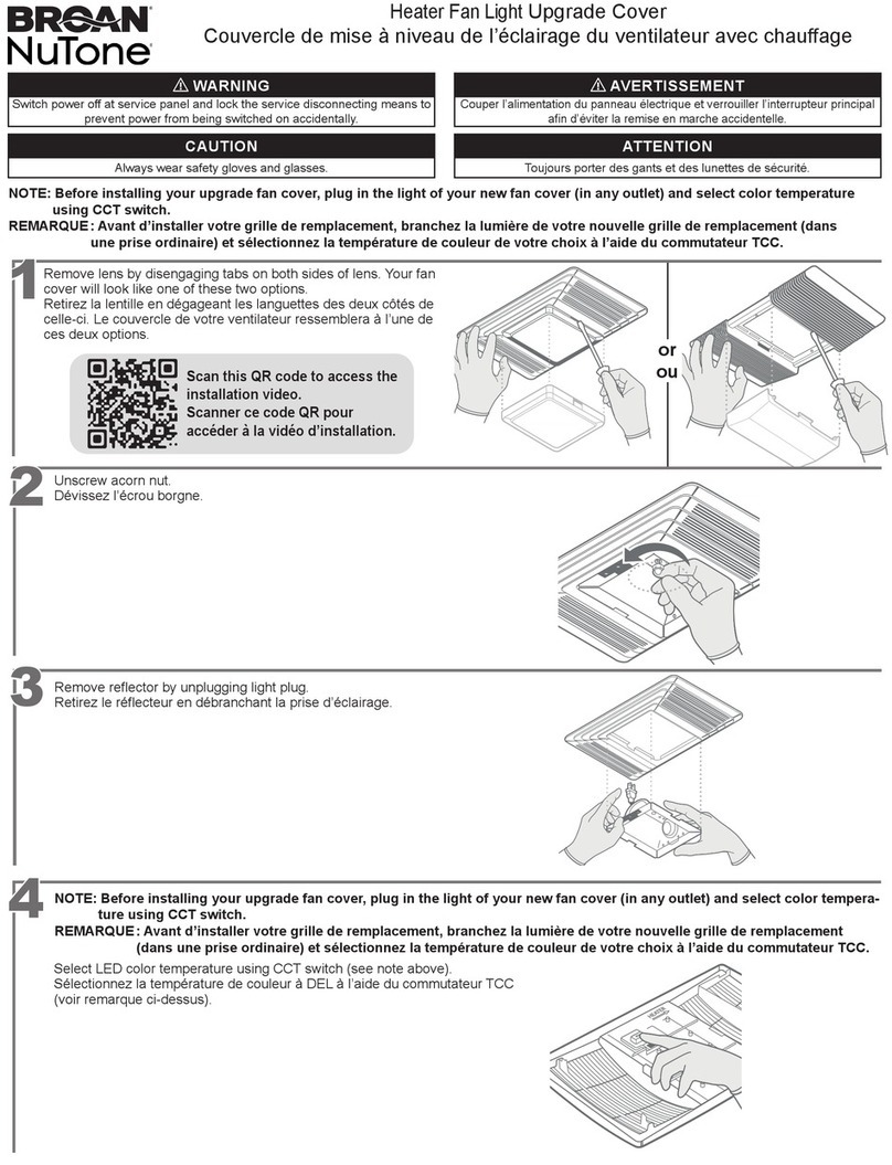 NuTone FG80HBS User manual
