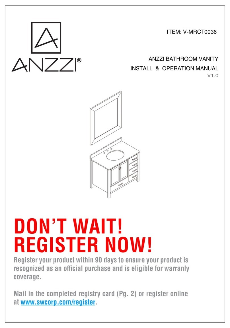 Anzzi V-MRCT0036 Install & Operation Manual Anzzi V-MRCT0036 Install & Operation Manual