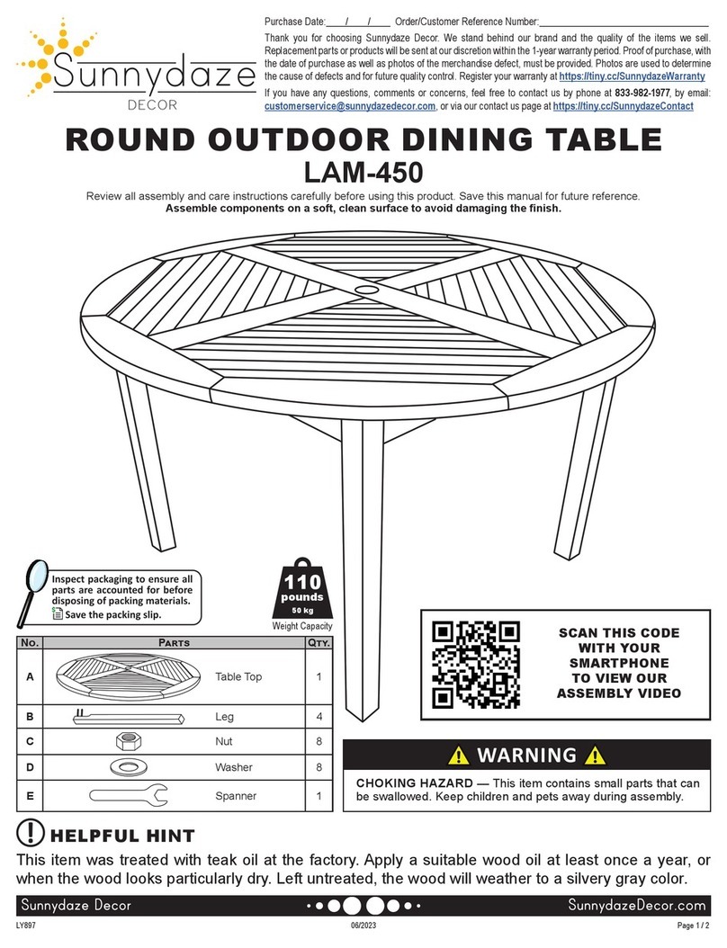 Sunnydaze Decor LAM-450 User manual Sunnydaze Decor LAM-450 User manual