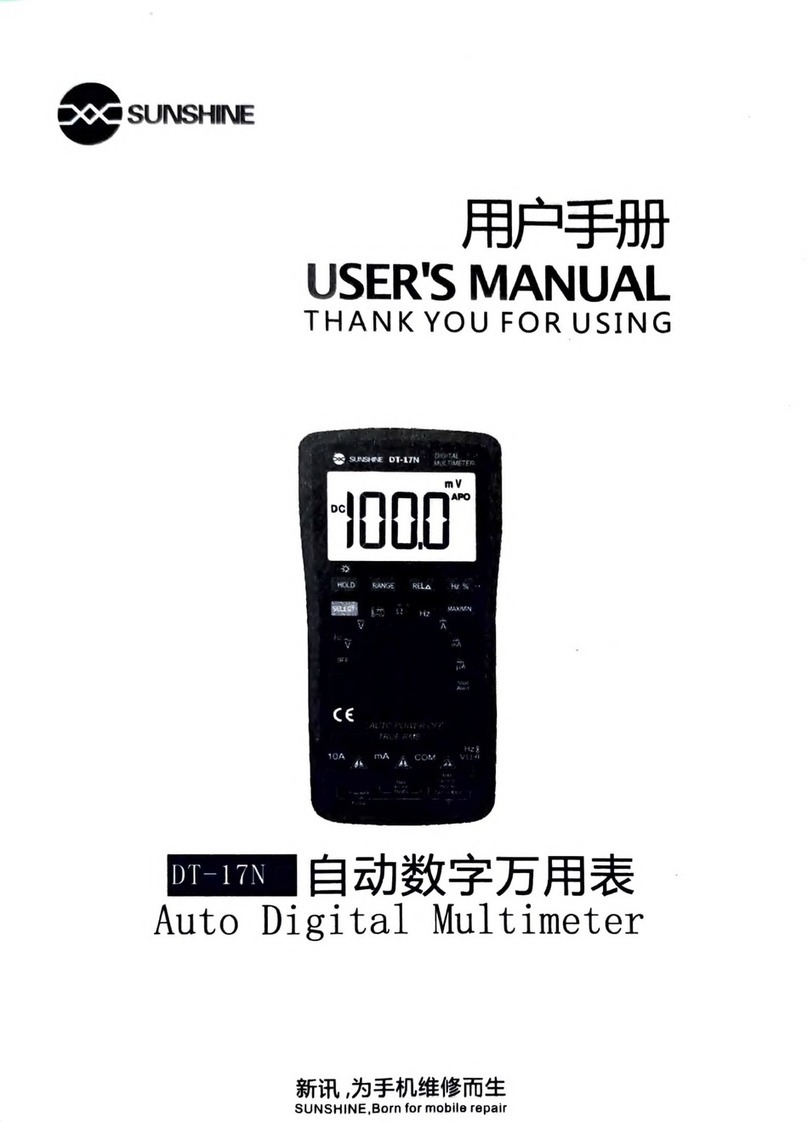 Sunshine DT-17N User manual