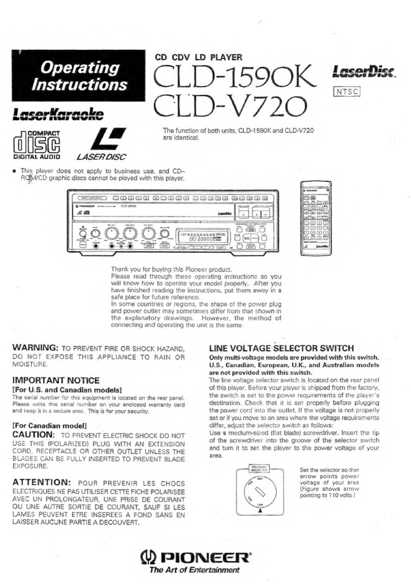 Pioneer CLD-1590K User manual