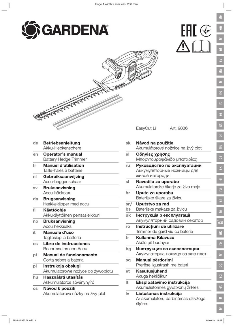 Gardena EasyCut Li User manual