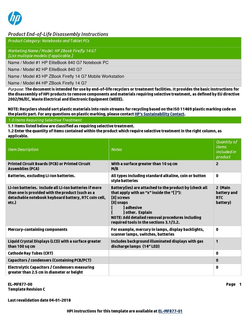 HP EliteBook 840 G7 Assembly instructions