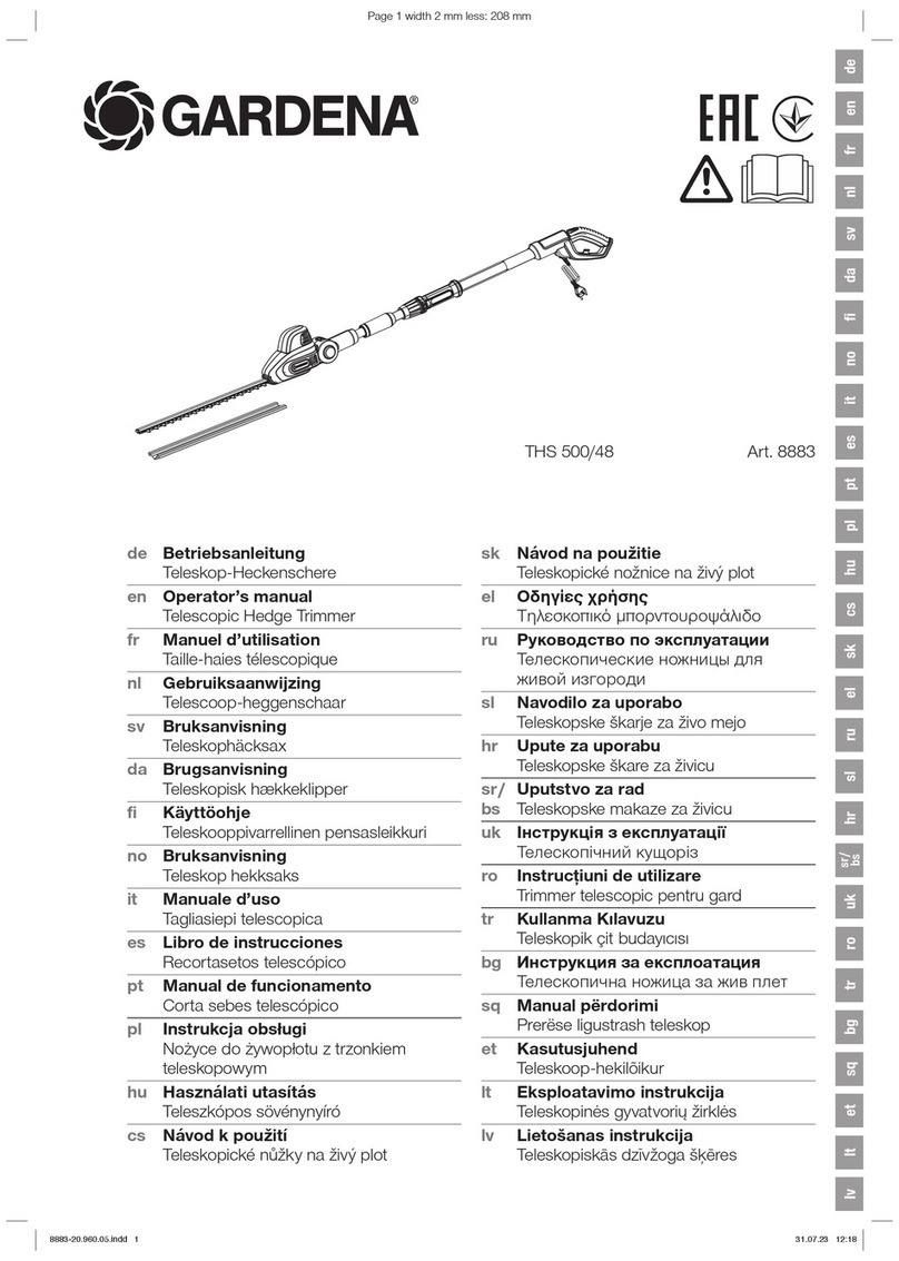 Gardena THS 500/48 Operator's manual