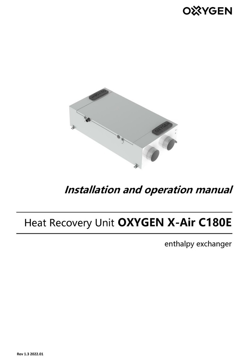 Oxygen X-Air C180E User manual