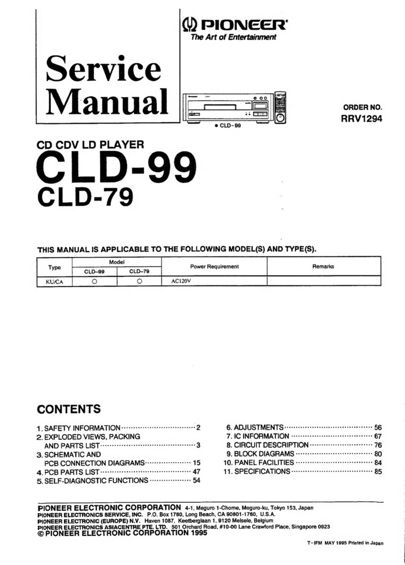 Pioneer CLD-99 User manual