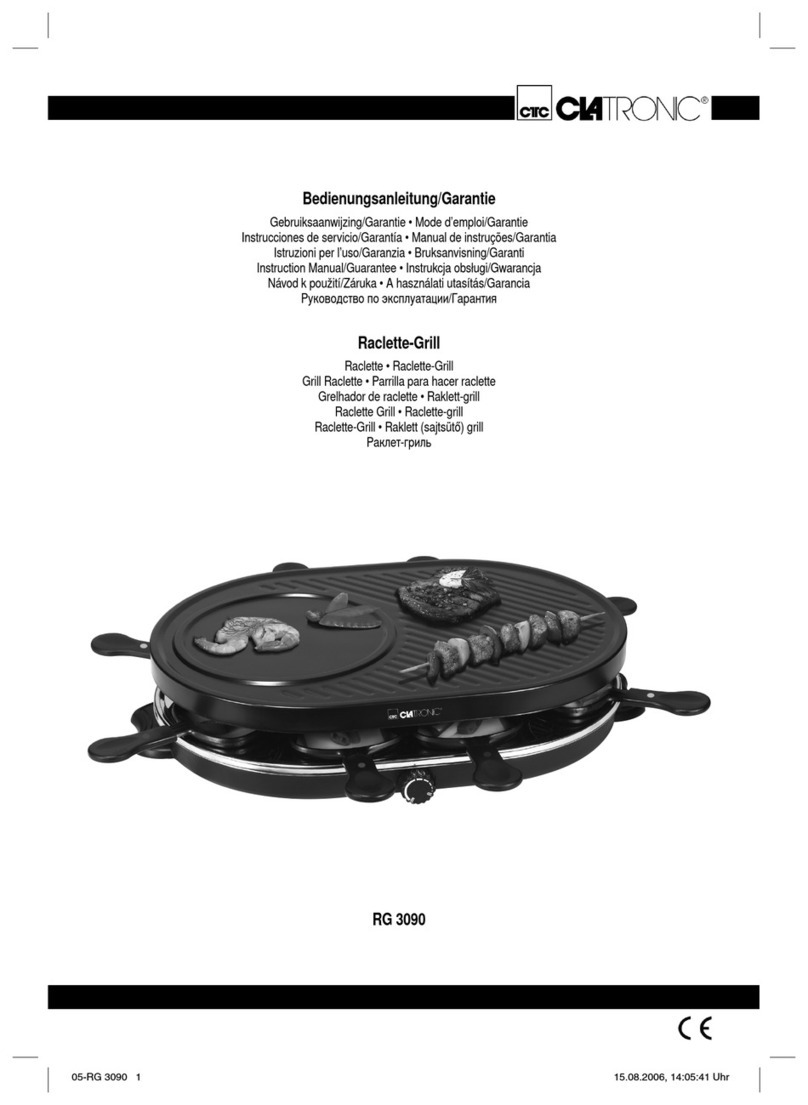 Clatronic RG 3090 Instruction manual & guarantee