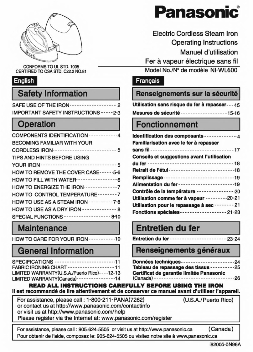 Panasonic NI-WL600 User manual