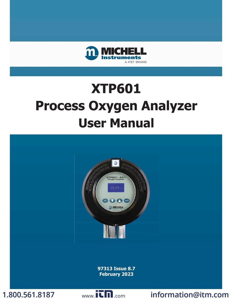 PST Michell Instruments XTP601 User manual