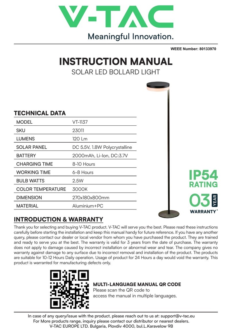 V-TAC VT-1137 instruction manual