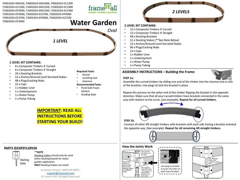 FRAME IT ALL 70001024-MD550 manual