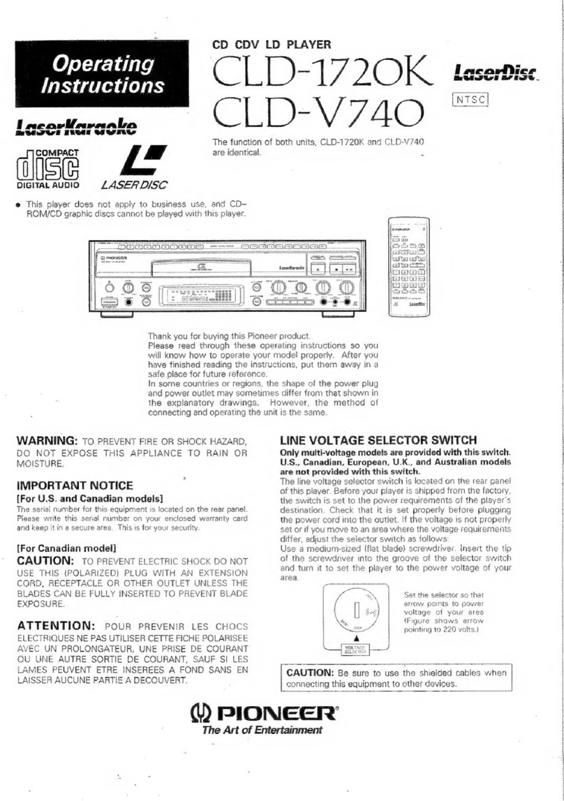 Pioneer CLD-1720K User manual