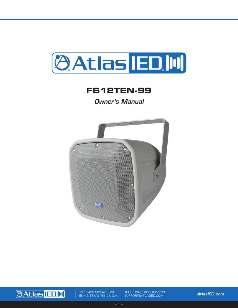 Atlas IED FS12TEN-99 owner's manual