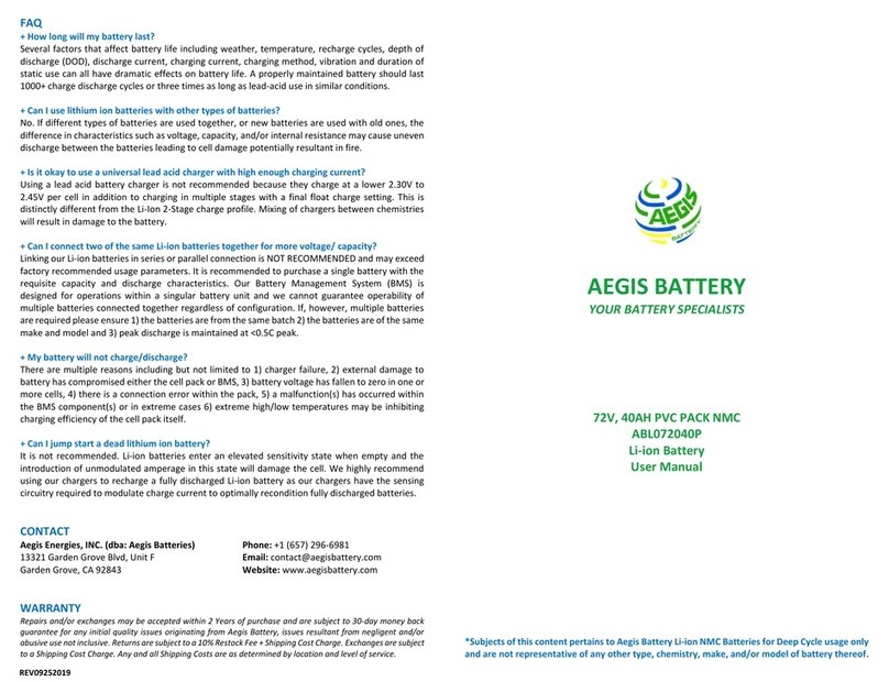 Aegis ABL072040P user manual