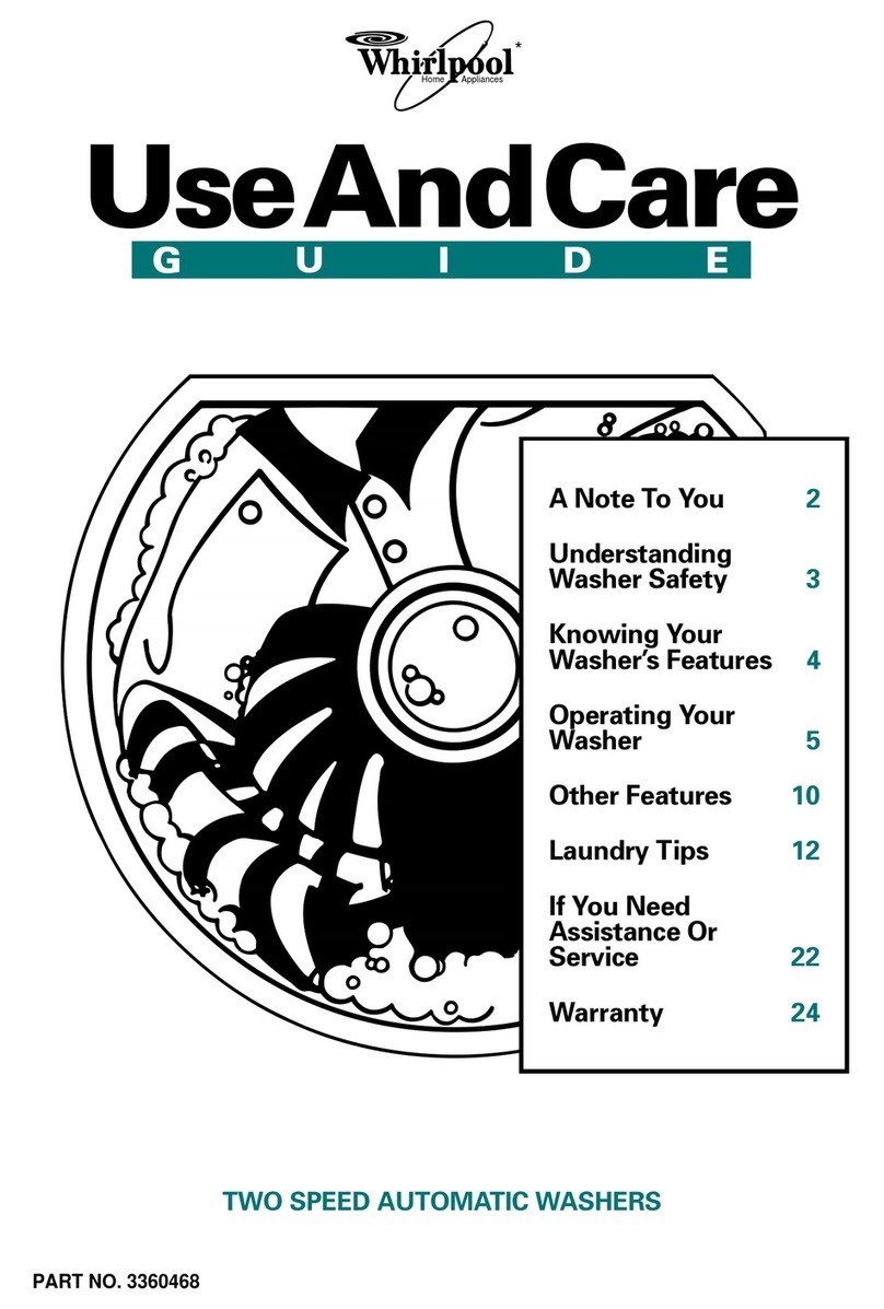 Whirlpool 4LBR7255AQ1 Use and care guide