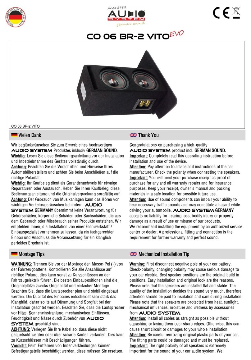 Audiosystem CO 06 BR-2 VITO EVO manual
