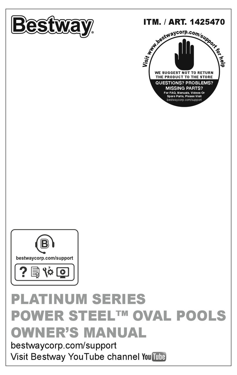 Bestway PLATINUM POWER STEEL 1425470 owner's manual