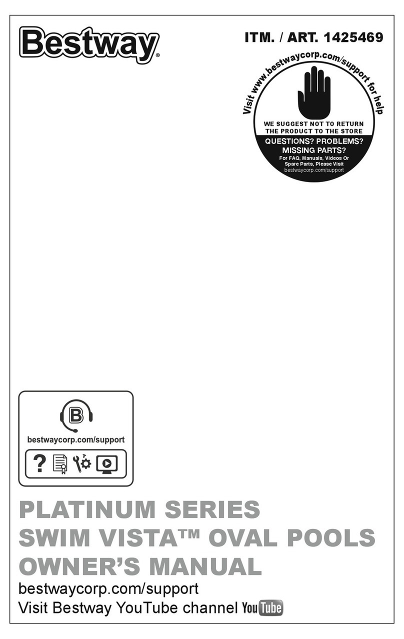 Bestway PLATINUM SWIM VISTA 1425469 owner's manual