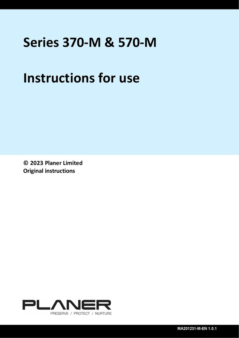 Planer 370-M Series Instructions for use