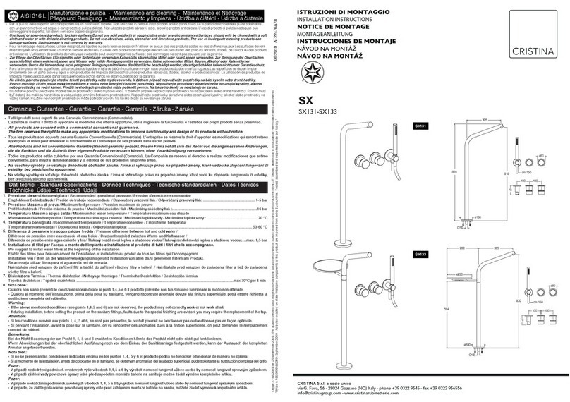 CRISTINA SX131 User manual