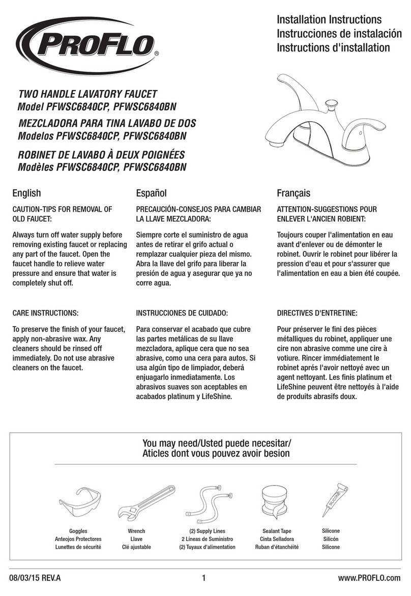 ProFlo PFWSC6840CP installation instructions