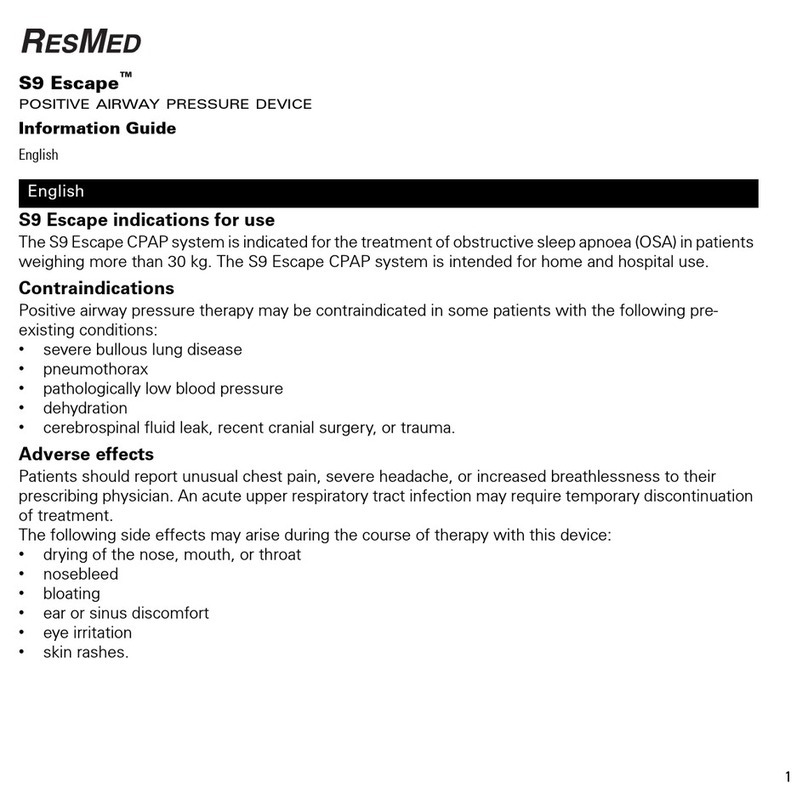 ResMed S9 Escape Technical manual