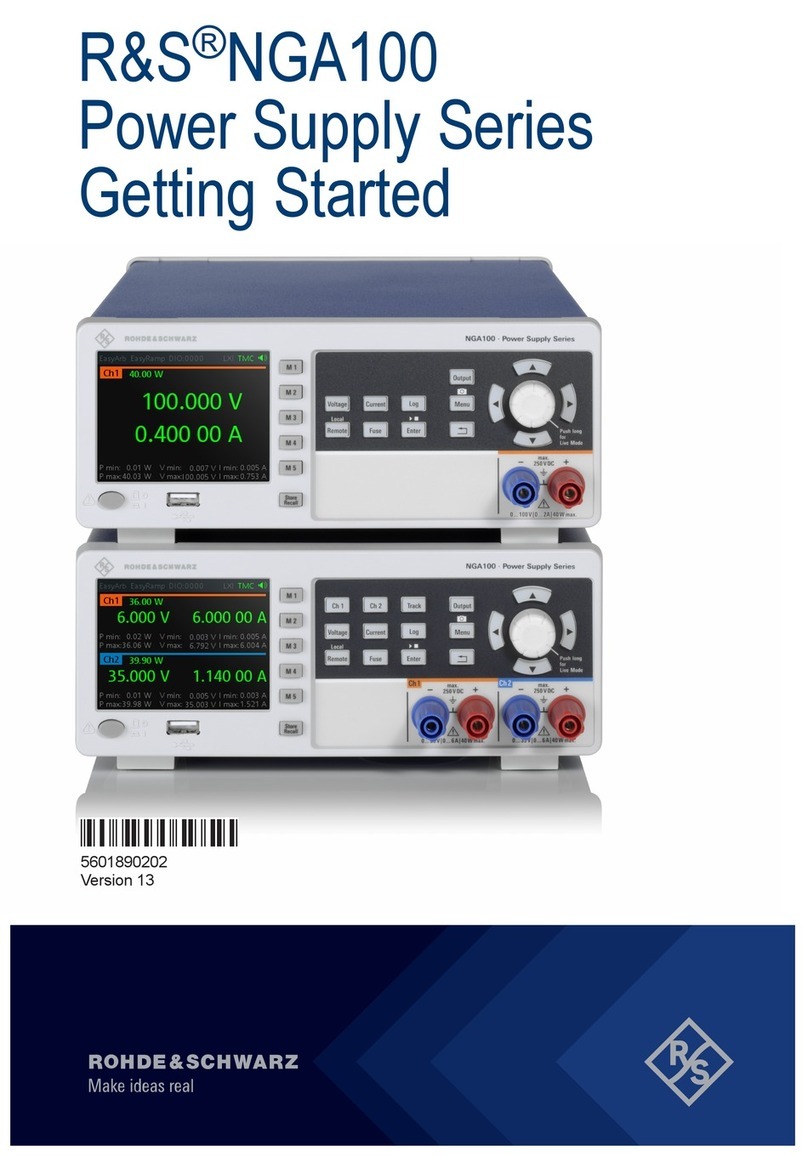 Rohde & Schwarz NGA101 User manual